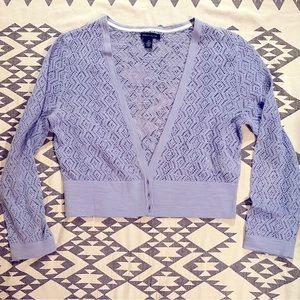 Tommy Hilfiger Open Knit Cardigan Lavender size Medium